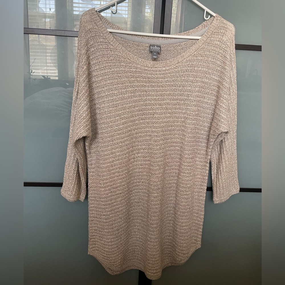 Soho Jeans/New York & co tunic style sweater, size M